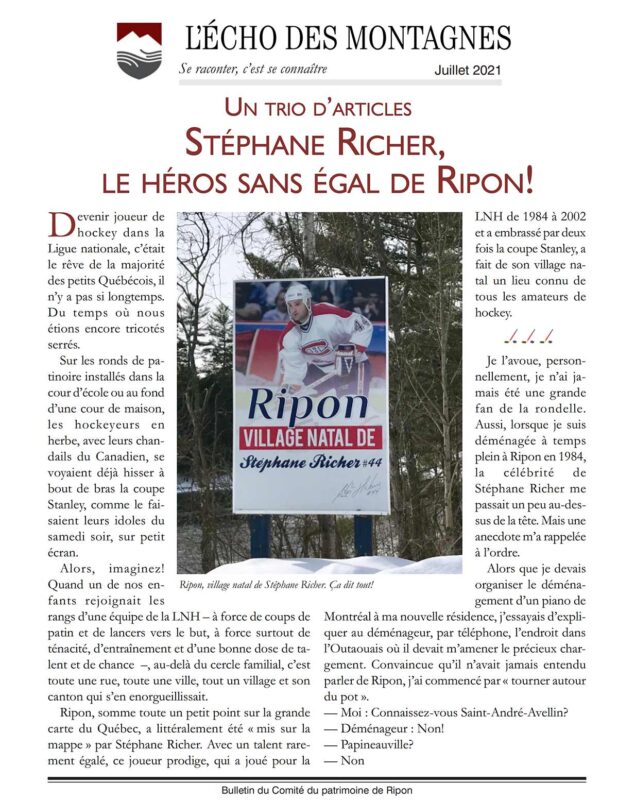 Stéphane Richer, un héros sans égal dans la Petite-Nation