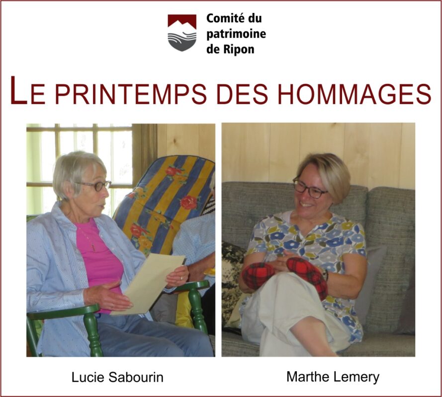 Hommages à Lucie Sabourin et à Marthe Lemery